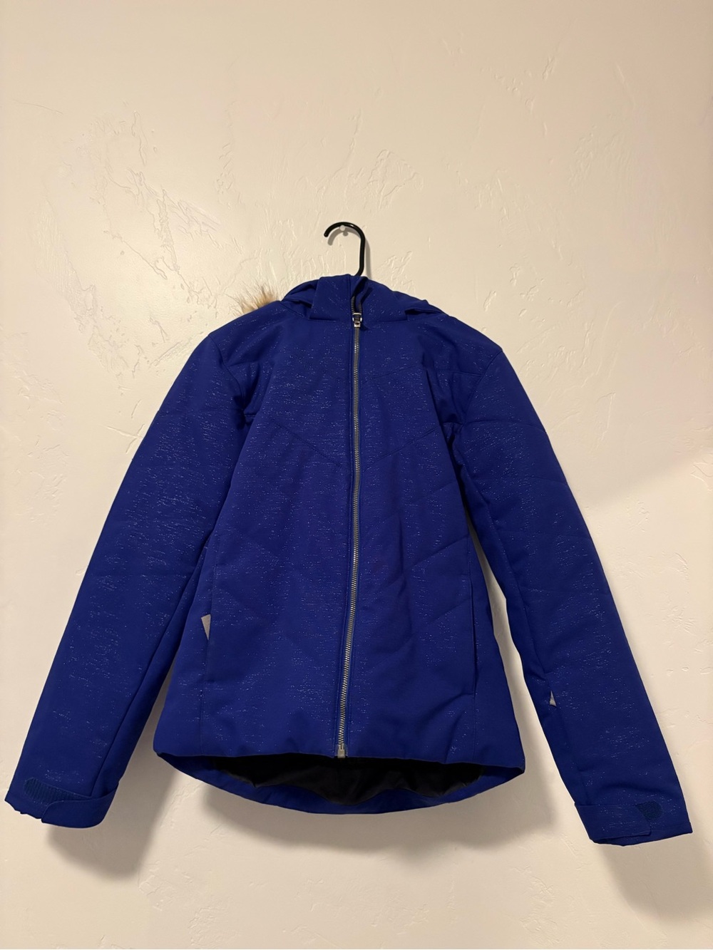 Spyder Girls' Royal Blue Hooded Puffer Jacket